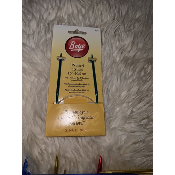 Knitting Needles Lot Diff Colors And Sizes One New K Crochet Hook Book Plus More - Picture 3 of 16